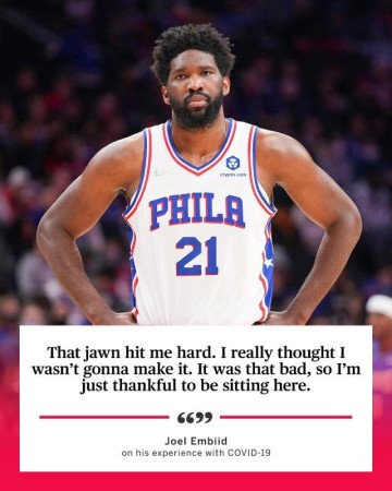 两战33中7疯狂打铁！恩比德新冠痊愈但手感全无